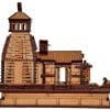 Kedarnath Temple Wooden 3D Model Temple Size 4.5 x 2.5 x 4 inch - Image 3