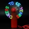 Mini Portable Handy Led Message Battery Fan - Image 3