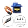Micro Servo 9g SG90 Mini Servo 180 degree Rotation Plastic Gear - Image 3