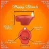 Water Sensor Diya, Water Sensing Technology E-Diya Candle  (Brown, Pack of 1) - Image 4
