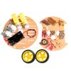 2WD Mini Round Double-Deck Smart Robot Car Chassis DIY Kit - Image 2