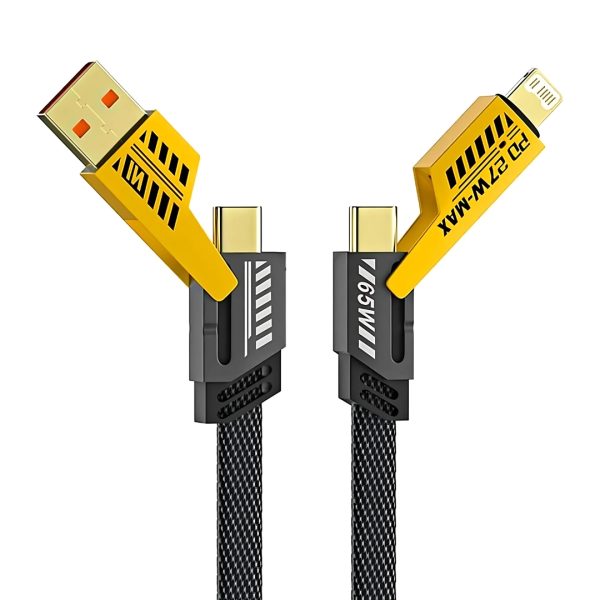 4-in-1 65W Fast Charging & Data Transfer Cable