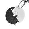 3D Printed Cat Hug Keychain Pair – Puzzle Style Interlocking Design