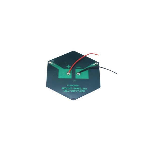 Hexagon Solar Panel 54x62mm – 2.5V 80mA for Educational Kits & DIY Science Projects - Image 2