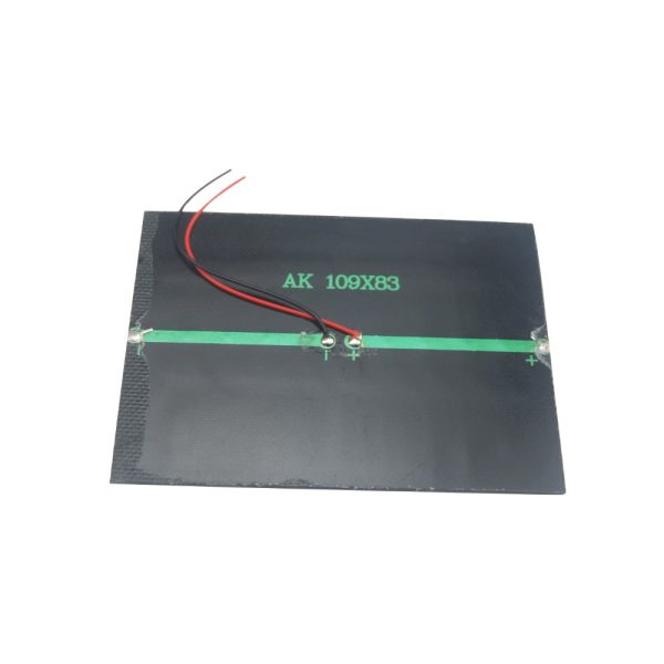 Solar Panel 109x83mm – 5V 200mA Mini Solar Cell for Educational Kits & DIY Electronics - Image 2